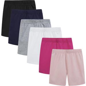 Girls' Basic Cartwheel Short Cycling Bike Shorts for Girls Dance Shorts (Gray)