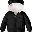 Baby Girls Boys Winter Coat Warm Fleece Jacket for Toddler Kids 1-2Yrs