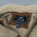 MAGCOMSEN Men's Corduroy Jacket Winter Sherpa Lined Warm Thick Trucker Cargo Coat with 5 Pockets (Large, Brown)