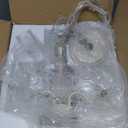 Mini Crystal Chandeliers Acrylic Beige Chandelier Lighting 4 Light Modern Hanging Light Fixtures