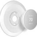 Wall Plate Made for The Nest Thermostat 2020 Only | Google Nest Thermostat Trim Kit Accessory | Easy Installation | Snow