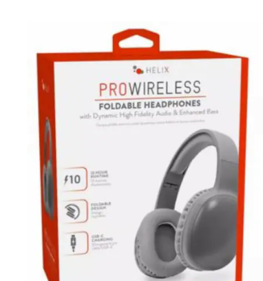 Helix Pro Wireless Foldable Headphones - Silver