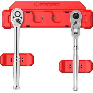 EZRED EZRH4 Magnetic 3/8" Ratchet Holder, Red