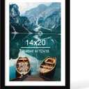 Hongkee 14x20 Picture Frame, Black Wood Style, Wall Mounting