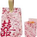 HannaFires 50PCS Wedding Favor Boxes Set  Party Return Gifts Containers, Magpie Lovebird & Double Happiness Design Symbolizing Happiness  Elegant Candy Boxes for Engagement (Style 6 (50Pcs))