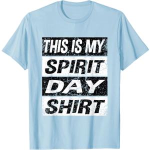 Retro Spirt Week Shirt School Teacher Spirt Day Costume T-Shirt, L Youth