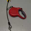 Fida Retractable Dog Leash, 16ft Heavy Duty Pet Walking Leash for X-Small/Small/Medium/Large Dog or Cat up to 110 lbs, Tangle-Free. One-Hand Brake (Large, Red)
