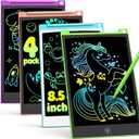TECJOE 4 Pack LCD Writing Tablet, 8.5 Inch Colorful Drawing Board, Kids Travel Games Activity Learning Toys, Birthday Gifts for 3-8 Year Old Boys Girls Toddlers Preschooler