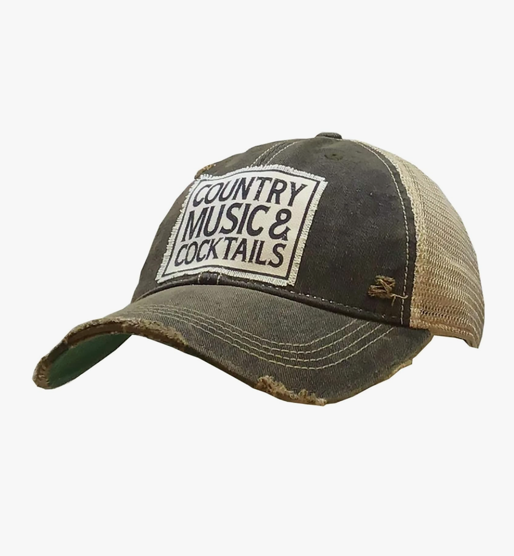 VINTAGE LIFE Women's Distressed Funny Sayings Trucker Baseball Hats