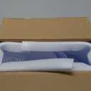 Uross Carpet Protector for Pets - 3.6FT White Round Corner Plastic Mat, Under Door Anti-Scratch Protector for Doorway, Stop Cats from Scratching Carpet