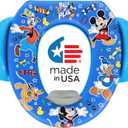 Disney Mickey Mouse "Pals at Play" Soft Potty Seat and Potty Training Seat - Soft Cushion, Baby Potty Training, Safe, Easy to Clean