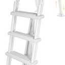 Blue Wave Heavy-Duty Resin in-Pool Ladder for Above Ground Pools