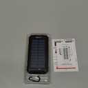 Solar Charger, 38800mAh Portable Type-C Solar Power Bank for All Cellphones, Waterproof Battery Pack, Outdoor External Backup Power Charger Three Outputs/LED Flashlights, Perfect for Camping Travel