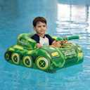 Swimbobo Inflatable Tank Pool Floats Kids Toddler Pool Floaties Swimming Pool Tank with Water Gun Swim Floaty Rafts Lake Beach Party Pool Toys for Boys Girls