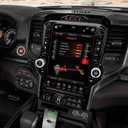 Center Console Screen Audio Knob Cover Compatible with Dodge Ram 2019 2020 2021 2022 2023 Screen Audio Control Volume Tune Control Switch Knobs Button Cover Interior Trim 2PCS (Silver)