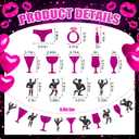Breling Bachelorette Party Banner Black & Pink Glitter Banner Bachelorette Party Decorations Bridal Shower Sign for Wedding Favor Supplies Gifts