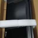 Varhomax Glass Desk Whiteboard Black with Wireless Charger, Desktop Dry Erase White Board with Storage,to Do List Memo Notepad for Home and Office