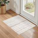 kakania 2x3 Washable Entryway Rug: Non Slip Soft Thin Small Rug, Boho Geometric Modern Decor, Easy Clean Indoor Floor Door Mat for Kitchen Bedroom Kids Dorm - Brown