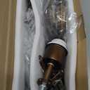 FLSFU Modern Mini Crystal Chandelier,Iron Bronze Crystal Light Fixtures Ceiling Mount 1 Light Small Chandeliers for Bedroom Elegant Hanging Lighting for Girls Room Dining Room Closet Kitchen Island