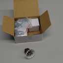 SWZHAI Crystal Cabinet Knobs 4 Pack, Brushed Gold Knobs for Dresser Drawers, Retro Round Flower Knob for Cupboard Wardrobe, Solid Alloy Decorative Drawer Knob