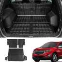 Cargo Mat Compatible with 2018-2024 Chevrolet Equinox & GMC Terrain Trunk Mat TPE All Weather Back Seat Cover Protector (Backrest Mats+Rear Trunk Mat)