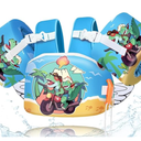 Toddler Floaties, Kids Swim Vest for 22-66 Lbs, Arm Floaties with Adjustable Straps Swim Floats & Arm Band Suitable for Water Sports Pool Swimming Safety for Infant 2,3,4,5,6,7 Years (Shark-Blue)