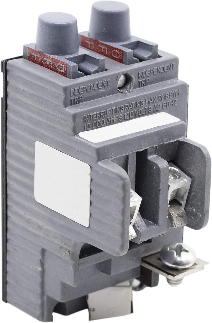 Connecticut Electric UBIP1520 Newly Manufactured Pushmatic P1520 Replacement, 15/20 Amp Twin Series Circuit Breaker, Gray