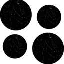 Kerixi Electric Stove Burner Covers Range Top For Expanding Counter Space Stovetop Decor (Black Marble)