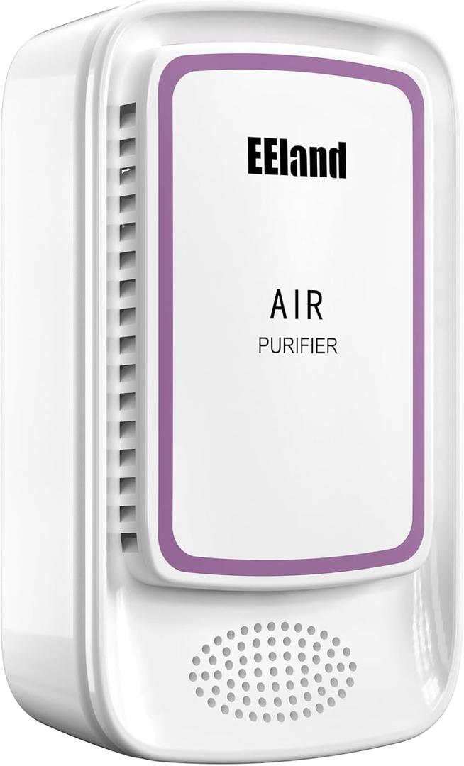 Cat Litter Deodorizer Plug in - Negative Ion Air Purifier for Litter Box, Compact Odor Eliminator for Strong Pet Odors, Quiet Air Freshener for Home, Bedroom, Kitchen