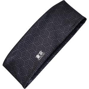 Tokyo Misfit - Japanese Headbands for Men & Women, Sweat Band, Workout, Yoga, Fashion, Running, Sports, Basketball, Bandana, Japanese Cube (Black)