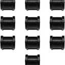 GeilSpace Coupling, Malleable Iron Pipe Fittings - Vintage DIY Industrial Shelving, Industrial Decor, Furniture DIY (3/4", Black) (0.75 Inch)