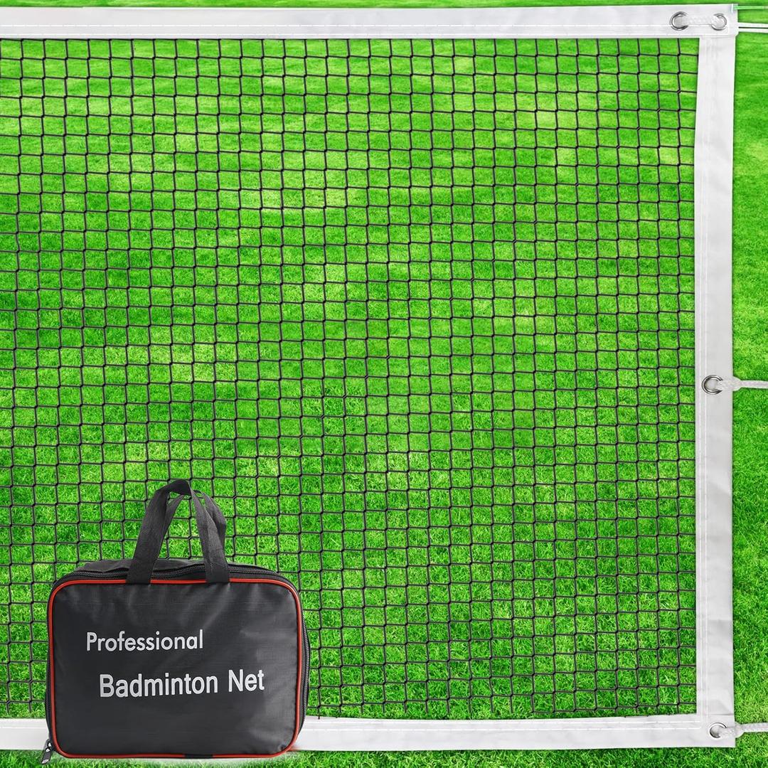 Professional Portable Badminton Net - 20FT X 2.5FT, Ideal for Backyard, Beach, Schoolyard & Competition, Includes Carrying Bag