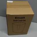 EmoH Small Bathroom Trash Can 2.1 Gallon /8-Liter Wastebasket, Modern Matte Black Stainless Steel Garbage Bin for Bedroom, Home Office, Toilet, RV, Under Sink, Near Desk