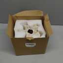 Cream Color Ceramic Vase for Modern Home Decor, Ceramic Coral Flower Vase for Nordic Art Pampas Grass,Boho Decor Donut Centerpiece Vases for Coffee Table Office Bookshelf Living Room Decor