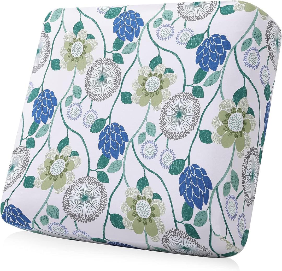 Smiry Printed Couch Cushion Covers, Stretch Soft Couch Covers for Sofa, Washable Non-Slip Sofa Slipcover Furniture Protector for Indoor and Outdoor (Backrest M, Light Green)