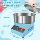 Cotton Candy Machine Commercial, 1000W Efficiently Cotton Candy Maker Machine with Stainless Steel Bowl, Sugar Scoop, Easy & Safe to Use, Candy Floss Maker for Kids, Home, Party, Birthday, Festival