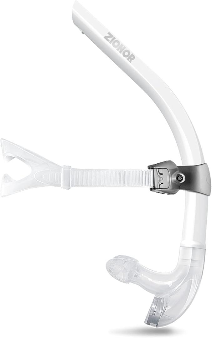 ZIONOR Snorkel Lap Swimming Swimmer Training Diving Snorkeling Comfortable Mouthpiece One-Way Purge Valve for Pool Open Water