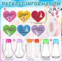 Teecyhoo 24 Pcs Valentines Day Candy Holder Gift Stem Chemistry Tubes Test Candy Decorative Jar Valentines Exchange Gift for Science-themed Party Favor