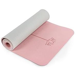 Yoga Mat Non Slip, Pilates Fitness Mats, Eco Friendly, Anti-Tear 1/4" Thick Yoga Mats for Women, Exercise Mats for Home Workout with Carrying Sling and Storage Bag