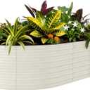 Garvee Galvanized Raised Garden Bed Outdoor, 8x4x2 ft Metal Planter Box for Flowers Herbs Vegetables, Rust-Resistant Raised Garden Beds for Gardening, Easy Assembly Outdoor Garden Box & Planters, Beige (8x4x2ft (1 PCS))