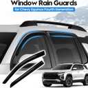 Equinox Rain Guards - Window Visors for Chevrolet Chevy Equinox 2025 2026(Not for EV), Out-Channel Side Window Rain Guards for Equinox Accessories, 4PCS, Black, Car Accessories