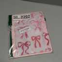 May Chen Hybrid Slim Case for iPad mini 7 (A17 Pro, 7th Generation) 2024 / iPad mini 6 (6th Gen) 8.3 Inch, [Built-in Pencil Holder] Shockproof Cover Clear Clear Back Shell Auto Wake/Sleep, Bow Ribbon