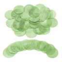 uxcell Capiz Shells 2" Round Natural Shells with 2 Holes for Seashell Wind Chimes Curtain Shell Garland DIY Craft Wedding Home Decoration, Green