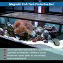 Magnetic Fish Tanks lid Cover Protective Net,DIY Aquarium Anti-Jumping net,Prevents Turtles,Fish,Reptiles from Escaping The Turtles Tanks for Circumference up to 59.1"19.6"