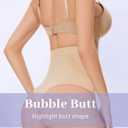 YADIFEN Tummy Control Thong Shapewear for Women High Waist Body Shaper Briefs Seamless Thong Shapewear for Women (Small, A#-black+nude-2pack)