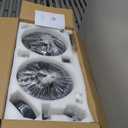 Bella Depot 52" Black Ceiling Fan with Light, Caged Chandelier Fan with Light (No Bulbs Included), Vintage Fandelier Fan with Quiet DC Motor for Dining Living Room Bedroom (Black)