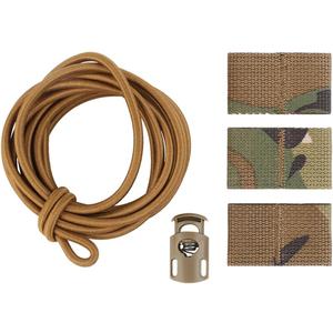 Tactical Flag Bungee Elastic Fastener Strap Shock Cord Retention Molle Webbing Loop Cord Lock Secure Plate Carrier Attachment