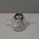 HIWARE 1000ml Glass Teapot with Removable Infuser, Stovetop Safe Tea Kettle, Blooming and Loose Leaf Tea Maker Set (33 oz)