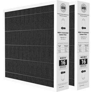 2 Pack X7935 20x20x5 MERV 16 Air Filter Compatible with Lennox X7935 Healthy Climate Carbon Clean HCC14-23 Air Cleaner, MERV 16 Furnace Filter for HVAC System,for Honeywell Models FC100A101&FC200E1011