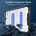 3 x NEW'C Pack of 3 Anti-Spy Tempered Glass Screen Protector for iPhone 12 Pro Max (6.7 Inches) - Effective Scratch-Resistant - Bubble-Free - Ultra Resistant - 9H Hardness Glass, Transparent/Green